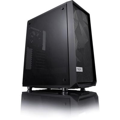 Fractal Design Meshify C Window Computer Case - Mid-Tower - Black - Tempered Glass - 5 X Bay - 2 X 4.72" X Fan(S) Installed - Atx, Micro Atx, Itx Motherboard Supported - 7 X Fan(S) Supported - 2 X Internal 3.5" Bay