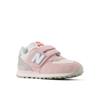 Sneaker NEW BALANCE "U574 "Evergreen"", Gr. 31, rosa (shell pink), Leder, Synthetik, sportlich, Schuhe, mit Klettverschluss