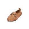 Loafer MARC O'POLO "mit Trensen-Schnalle", Damen, Gr. 37, braun (cognac), Obermaterial: 100% Leder (Rind), unifarben, Schuhe