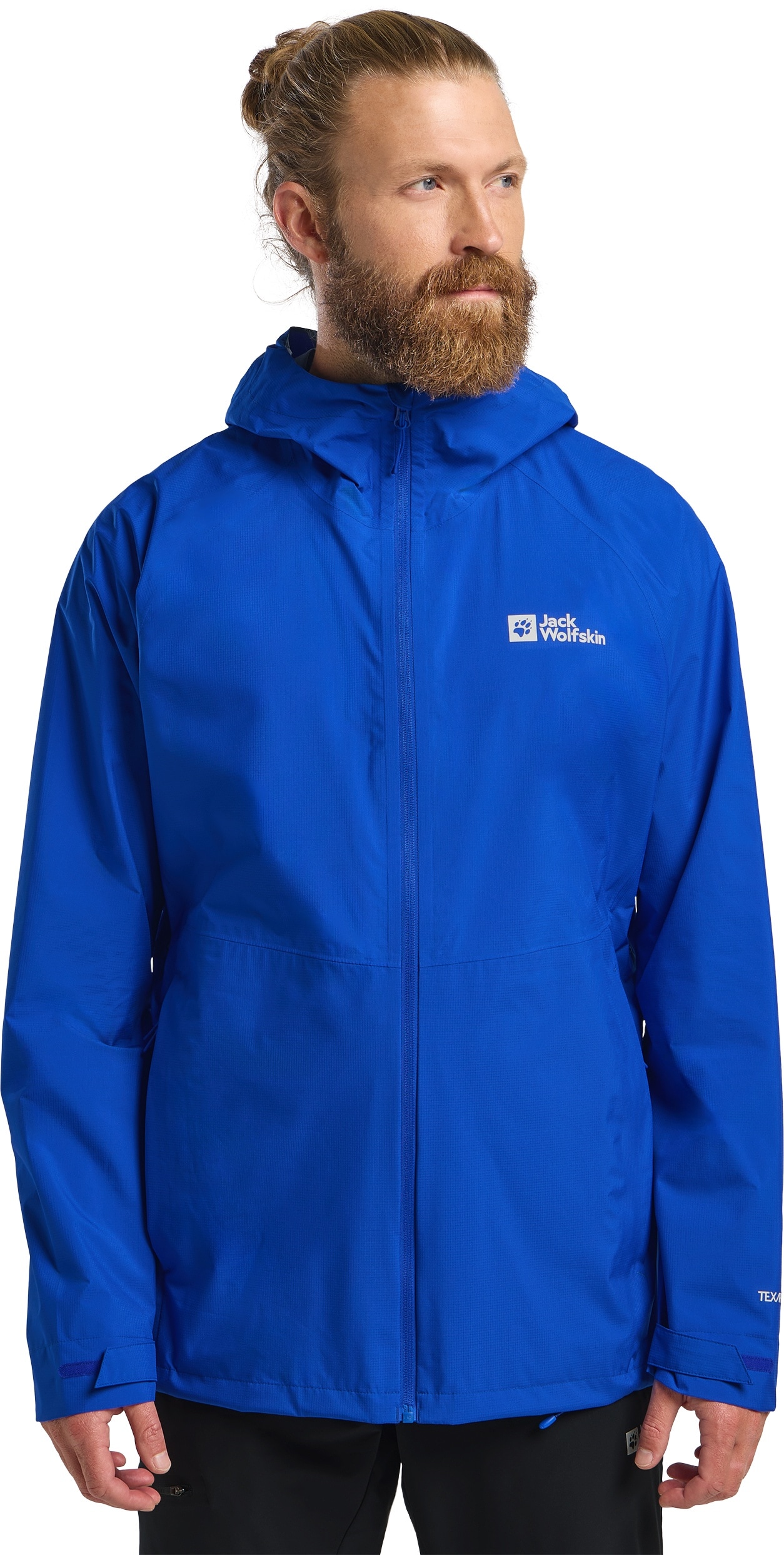 Outdoorjacke JACK WOLFSKIN "PRELIGHT 2.5L LT JKT M", Herren, Gr. M (50), blau (vibrant, blau), Top: Oberstoff: 100% POLYESTER ; Futter 1:00% POLYESTER, Jacken Outdoorjacke