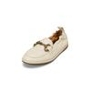Loafer MARC O'POLO "mit Trensen-Schnalle", Damen, Gr. 41, beige (natural cotton), Obermaterial: 100% Leder (Rind), unifarben, Schuhe