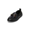 Loafer MARC O'POLO "mit Trensen-Schnalle", Damen, Gr. 38, schwarz, Obermaterial: 100% Leder (Rind), unifarben, Schuhe