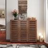 Entryway Shoe Storage Cabinet with Adjustable Shelves 4-Tier Shoe Storage Cabinet