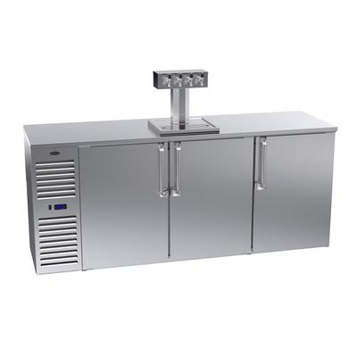 Krowne DB84L 84" Draft Beer System w/ 4 Keg Capacity - 4 Column, Stainless, 115v, Silver