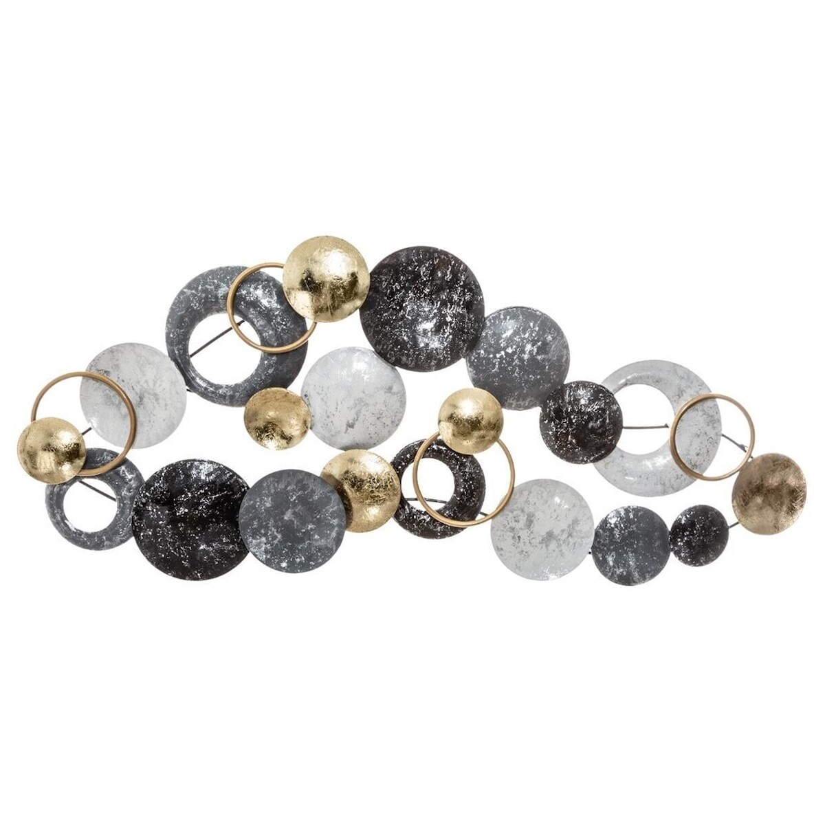 WellHome - Runde Wanddekoration aus Metall 90,5x6,5x44cm Image