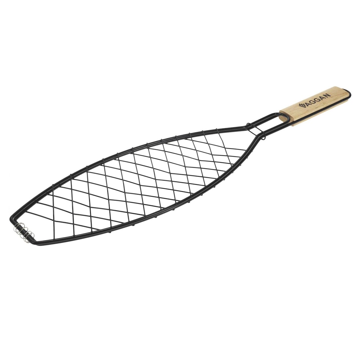 WellHome - Grill für Fisch mit Holzgriff 14x58cm Image