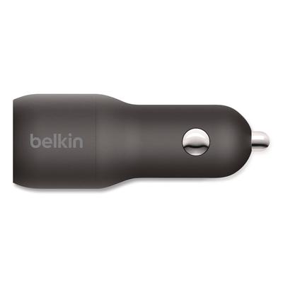 Belkin BOOST CHARGE Dual Car Charger with PPS, USB-A/USB-C, Black (BLKCCB004BT1MBK)