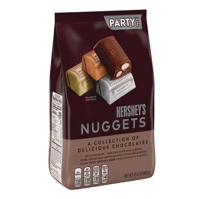 Hershey's Nuggets, Party Pack, Assorted, 31.5 oz Bag (HRS2411693)