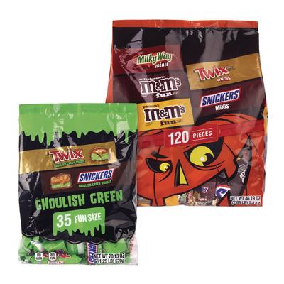 MARS Mixed Chocolate Variety, Halloween Bundle, Chocolate, Two Bags, 155 Pieces (GRR60004106)