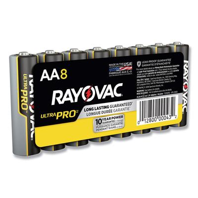 Rayovac ALAA8J Ultra Pro Alkaline AA Batteries, 8/Pack - Pack of 8