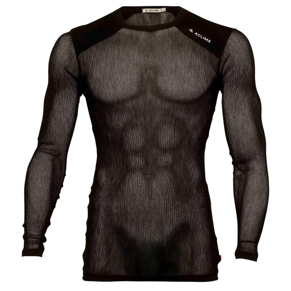 Aclima - WoolNet Light Crewneck - Merinounterwäsche Gr L schwarz