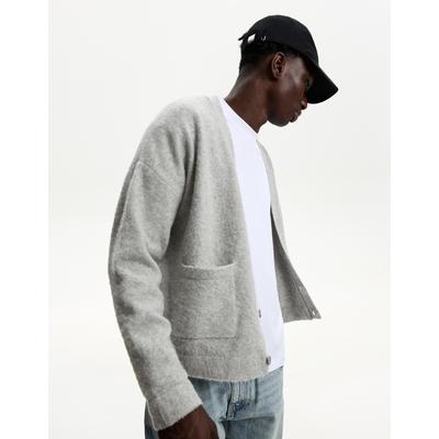 Bershka Boxy Fit Jacket Men M Grey