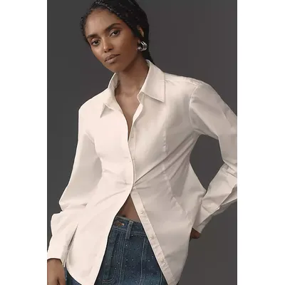Maeve Bow-Back Tailored Shirt