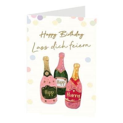 LUMA KARTENEDITION 10er-Pack Geburtstagskarten »Happy Birthday Lass dich feiern«, 11.5x17.5 cm Image