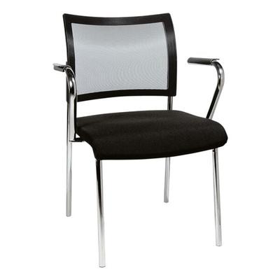 Topstar 2er-Set Stapelstühle »Visit 10« Netzrücken ohne Armlehnen schwarz, 48x46 cm Image