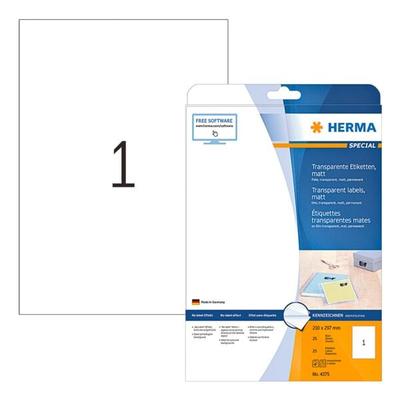 Herma Transparente Folien-Etiketten »Special« 25 Stück transparent Image