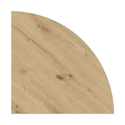 HAMMERBACHER Verkettungsplatte Viertelkreis braun, 80x2.5x80 cm Image