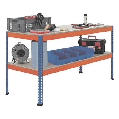 SCHULTE Lagertechnik Werkbank »18000-A8« 184,1 x 77,3 cm blau, 184.1x99x77.3 cm Image