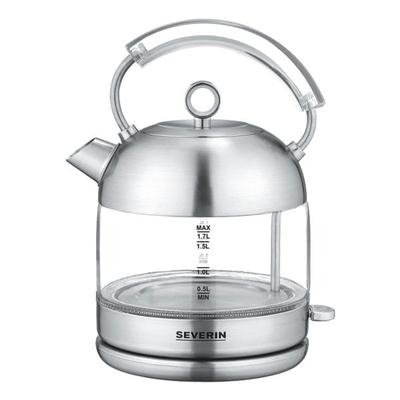SEVERIN Glas-Wasserkocher Retro »WK 3459« 1,7 Liter silber, 22.5x29.5x18.5 cm Image