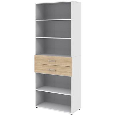 röhr Regal »Direct Office 2« 80 cm breit 6 OH 2 Schubladen braun, 80x212.5x34.4 cm Image