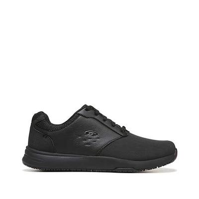 Dr. Scholls Men's Intrepid Slip Resistant Work Shoe Work Safety Shoes - Black Size 10.5W