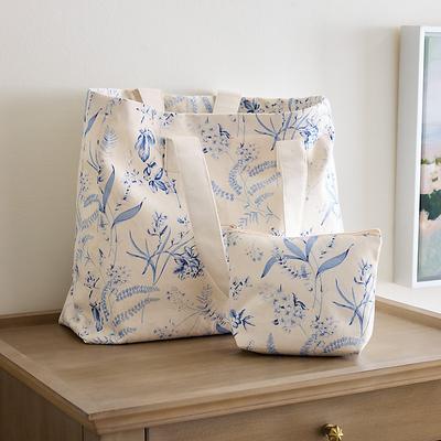 Toile Printed Tote & Pouch Set - Ballard Designs