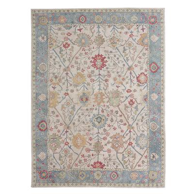 Kelsey Hand Tufted Rug - Cornflower, 9' x 12' - Ballard Designs