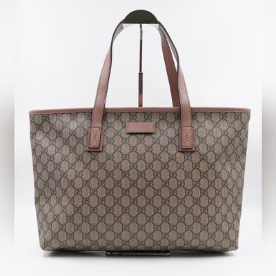 Gucci Bags | Bd45 Gucci Gg Supreme Coated Canvas Joy Tote | Color: Brown/Tan | Size: Os