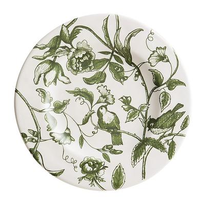 Set of 4 Fiora Toile Melamine Accent Plates - Sage - Ballard Designs