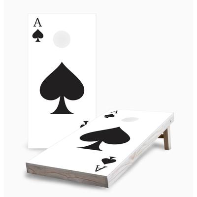 Ace of Spades Corn Hole Board Set with Hole Lights