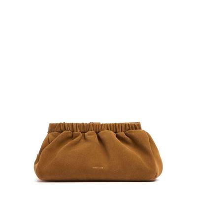 The Miami Suede Clutch - Brown - DeMellier London Clutches