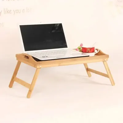 Folding Table Bamboo Mini Dining-table Multifunction Breakfast Dessert Tray Bed Desk Household Living Room Bedroom Supplies