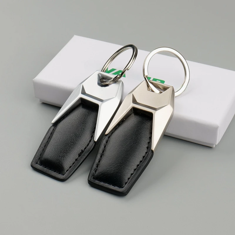 Lasergravierter Vintage-Schlüsselanhänger für Männer und Frauen, individueller Metall-Leder-Auto-Logo-Schlüsselanhänger, personalisierbarer Schlüsselanhänger mit Firmennamen Image