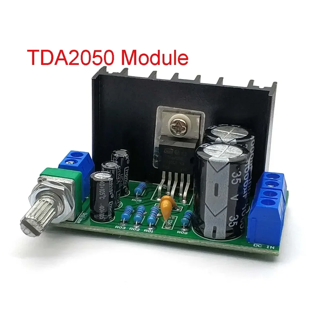 Tda2050 Mono-Audio-Leistungs verstärker platinen modul Gleichstrom/Wechselstrom 12-24V 5W-120W 1-Kanal Image