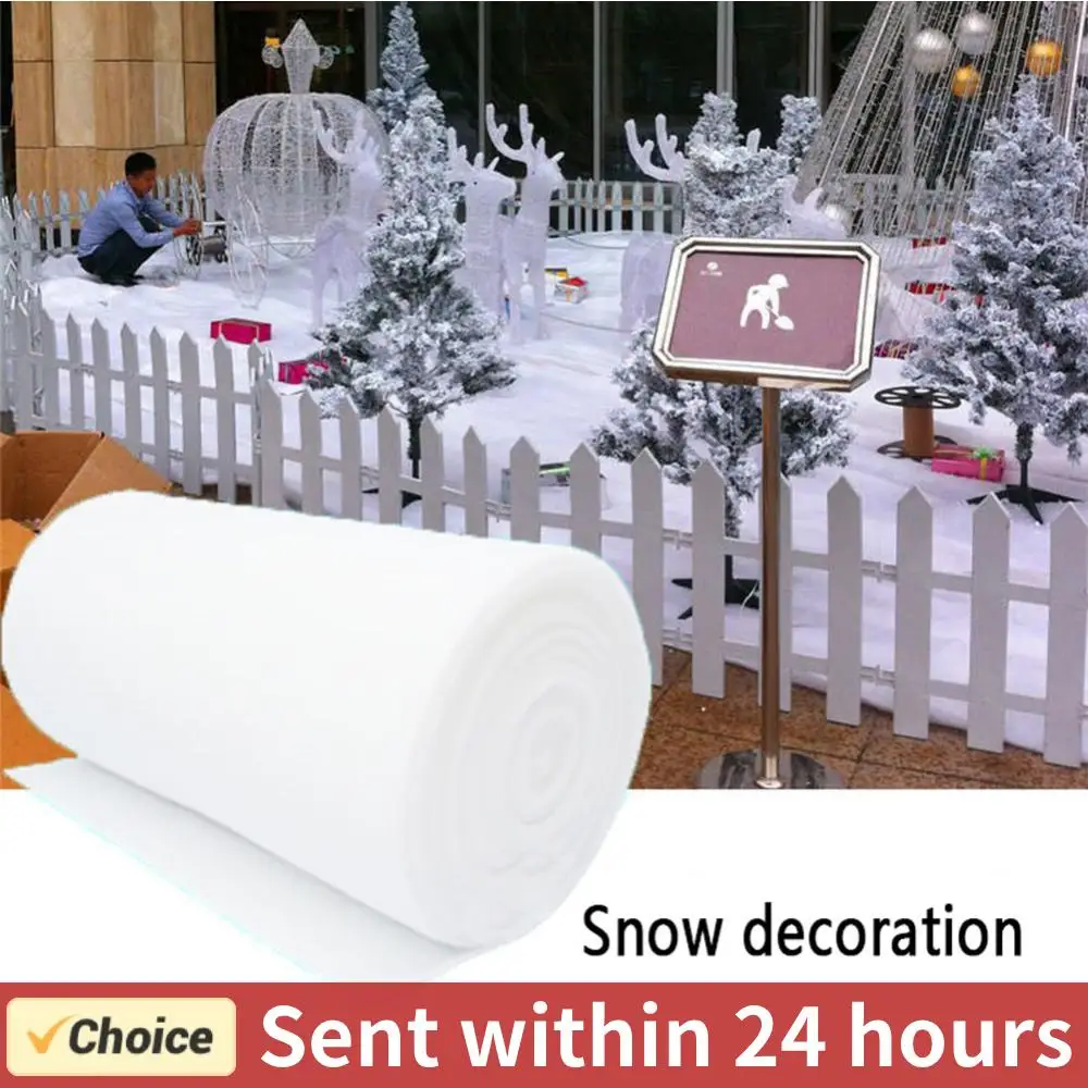 Künstliche Schnee decke Baumwolle Weihnachten gefälschte Schnee dekoration für Weihnachten Schneeflocken Urlaub Dekor Winter Dorf Anzeige Image