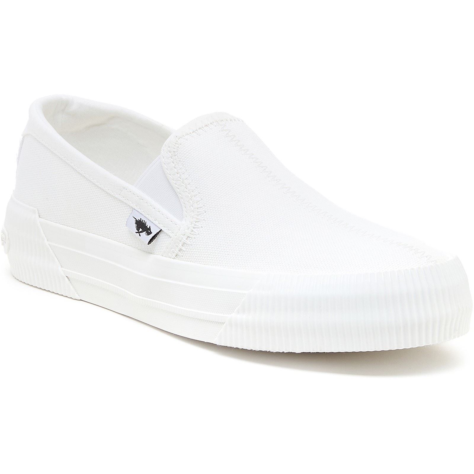Rocket Dog Cheeryful 12A Canvas Womens White Trainers - Size UK 8 | Rocket Dog Sale | Discount Designer Brands