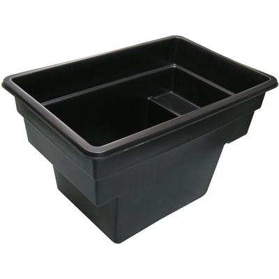 Fertigteich UBBINK "QUADRA C1", schwarz, B:78cm H:70cm L:118cm, Polyethylen (PE), Teichschalen, mit Biotoprand