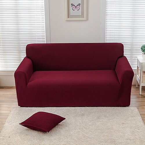 100 % wasserdichter, elastischer Sofabezug aus Maissamt, verstellbare Stretch-Schonbezüge, Ecksofabezüge, 1/2/3/4-Sitzer, L-Form Image