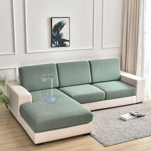 elastische wasserdichte Sofakissenbezüge Jacquard dicker Sofasitzbezug für Wohnzimmer Schonbezug Couchbezüge Möbelschutz Sofabezug Image