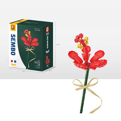 Flowers Bouquet Building Sets-Flowers Bouquet Botanical Building Blocks Toy Artificial Flowers Home Decor Valentine Mother's Day Birthday Gifts for Adults Girls