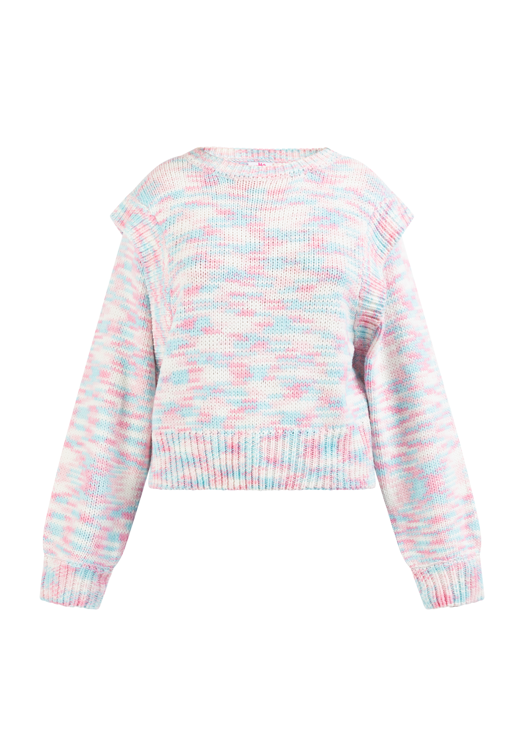 Mymo Strickpullover Damen Rosa Mehrfarbig Image