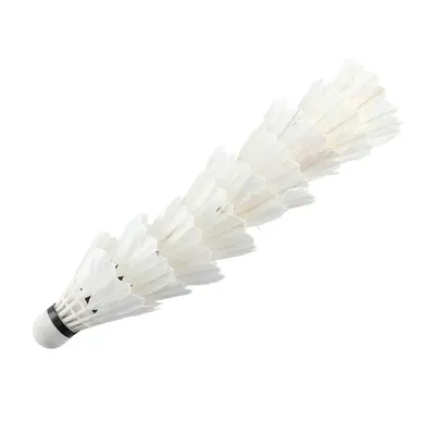 Super Durable Elastic Fitness Cork Game Sports Goose Feather 12 Pcs Badminton Balls Shuttlecock