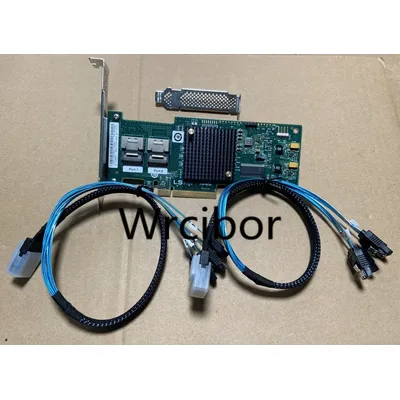 LSI 9200-8i / IBM M1015 IT Mode 6Gbps SAS HBA = 9211-8I FW P20 ZFS FreeNAS unRAID + 2* SATA Cable