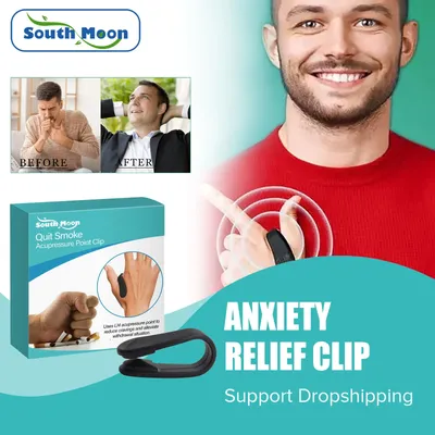 South Moon Acupressure Point Clip To Stop Smoke Relief Tension Anxiety Stress Reducer Promote