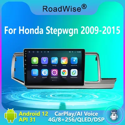 Roadwise 8+256 Android 12 Car Radio For Honda Stepwgn 2009 - 2014 2015 Multimedia Carplay 4G Wifi