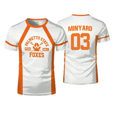 2024 New The Foxhole Court Palmetto State Foxes Lacrosse Jersey Cosplay WILDS MINYARD 3D Tshirt