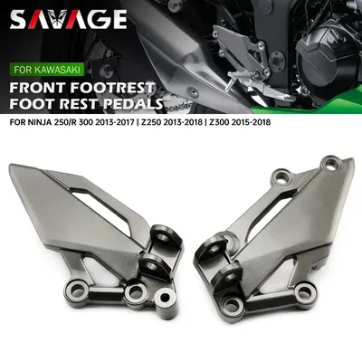 Front Footrest Foot Pedal For KAWASAKI NINJA 300/250/R Z250 Z300 EX250 EX300 2013-2018 Motorcycle
