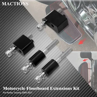 Motorcycle Floorboard Extensions kit 3/4" Driver Footpegs Spacer For Harley Touring Road Street