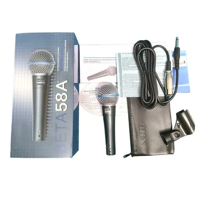 BETA 58A Supercardioid Dynamic Microphone For Stage Singing Professional Wired Microphone For