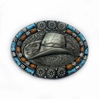 WesBuck Brand American Hat Metal Vintage Belt Buckle Handmade Homemade Accessories Waistband DIY